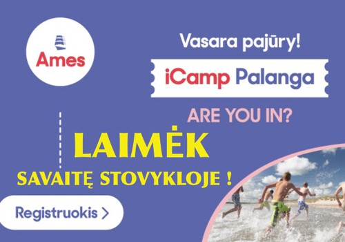 Laimėk vaikui kelialapį į AMES anglų kalbos ir aktyvaus poilsio vasaros stovyklą!