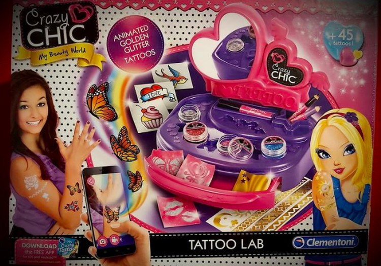 Mergaičių džiaugsmui - ,,Clementoni Tattoo Lab"!