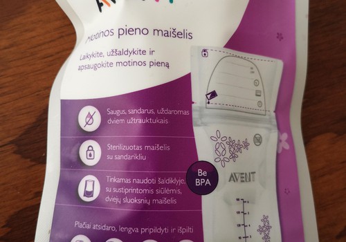 Philips Avent pieno saugojimo maišeliai