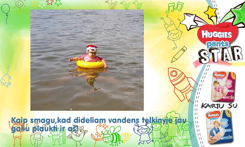 Aš moku plaukti!