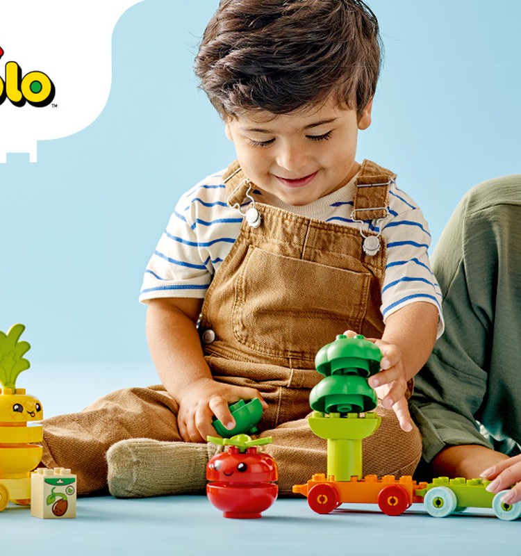 Laimėk LEGO® DUPLO® žaidimą „Mano pirmasis vaisių ir daržovių traktorius“