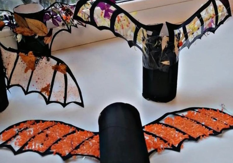 Helovinas: šikšnosparniai iš improvizuotų medžiagų