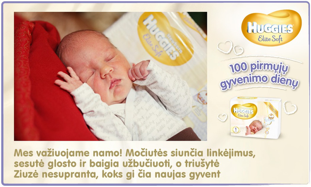 Mazylis Auga Kartu Su Huggies Elite Soft 3 Diena Kudikis Mamycių Klubas